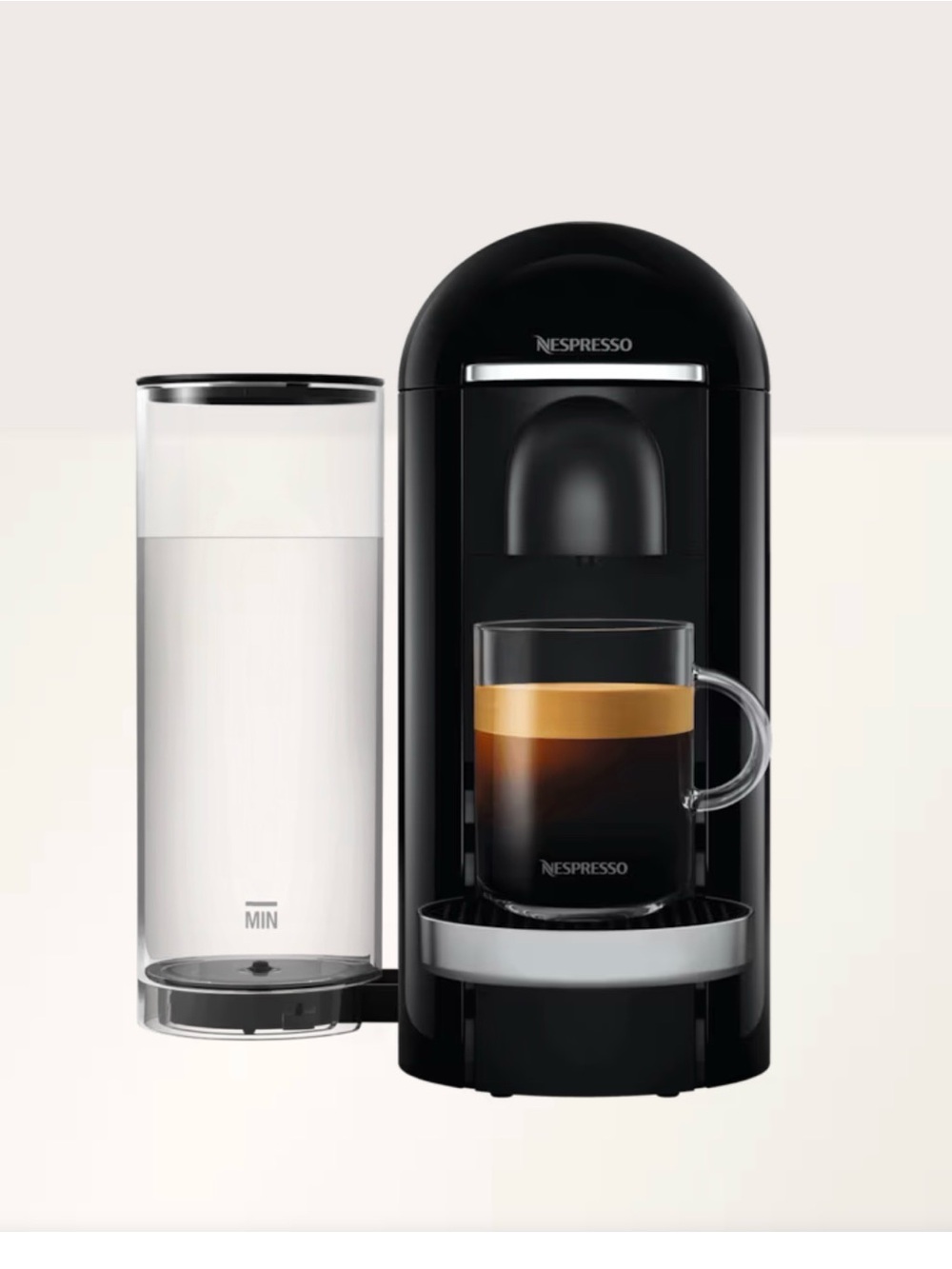 Nespresso Vertuo Plus Deluxe Coffee and Espresso Machine by De'Longhi in Black
